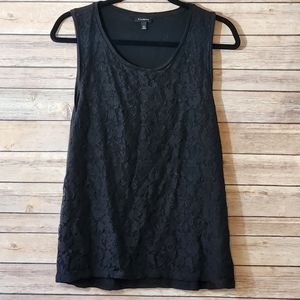 Pretty lace front layering tank